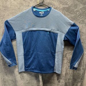 Duluth Shirt Men M Boundary Layer Fleece Crew‎ Ribbed Cargo Colorblock